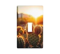 Saguaros at Sunset Print Switch Plate Covers,1 Gang Wall Plate Single Toggle Light Switch Cover Plate