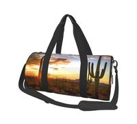 Saguaros at Sunset Printed Canvas Travel Duffel Bag - Gym Sports Bag with Large Capacity for Weekend Business Travel