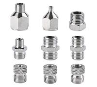 SAGUD 9pcs Airbrush Adapter Set Air Brush Fitting Connector Kit Airbrush Accessories for Mini Air Compressor and Air Hose Supplies