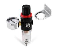 SAGUD Airbrush Compressor Pressure Regulator Manometer Filter Air Pressure Regulator Mini Inline Filter Oil Waterfall Moisture Pressure Gauge Meter with Adapter