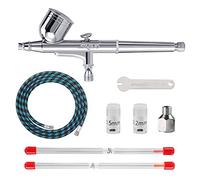 SAGUD Airbrush Gun Set 0.3mm Double Action Air Brush Kit with Extra 0.2 0.5mm Nozzles Needles and Hose Adapter