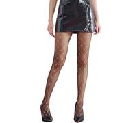Sahabowi Women Four Leaf Clover Chains Glitter Powder Tights, Sheer Silk Pantyhose, Sparkly Printed Stockings Shiner Thin(ELW2024071405gold, Gold glitter four leaf clover chains black color, 1pcs)