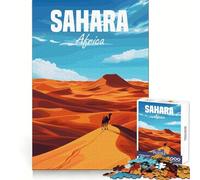Sahara Africa Desert Teenagers 1000 Piece Jigsaw Puzzle Logic Boost Toy Indoor Fun Premium Edge Memorable Gift (38x52cm)