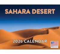 Sahara Desert Calendar 2026 Monthly Wall Calender 12 Month | American Made In The USA
