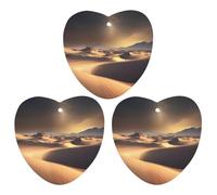 Sahara Desert Car Air Freshener, 3 Pcs Love form Hanging Air Freshener Cards, Long Lasting Fragrance Scented Cards for Car, Home, Office White-style