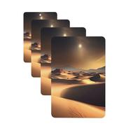 Sahara Desert Car Air Freshener Cards Set of 4 Pieces Long Lasting Hanging Scented Cards Auto Aromatherapy Tablets Personalized Car Fresheners Gifts for Men Women - Lavender Scent