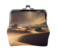 Sahara Desert Coin Purse.Double Sided Coin Purse for Women, Small PU Leather Card Holder