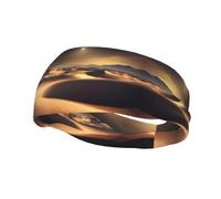 Sahara Desert Fashionable Sports Sweat-Absorbent Headband Elastic Breathable Unisex for Running Fitness Yoga and Other Sports