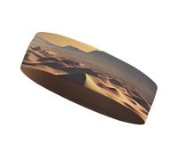 Sahara Desert Headbands for Women & Men Sports Headband, Fits All Head Sizes, Ultra Absorbent & Non-Slip Sweatband for Running, Yoga, Gym