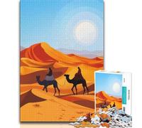 Sahara Desert JigsawPuzzle 1000 Pieces for Teenagers,Challenging Game And Family Play Wall Decoration Unique Birthday And Xmas Gifts 38x26cm