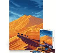 Sahara Desert Landscape Jigsaw Puzzles 1000 Pieces for Teenagers Logic Train Toy Leisure Fun Smooth Cut (38x52cm)