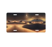 Sahara Desert License Plate for Front of Car â€“ Personalized Aluminum Car Tags â€“ 6â€ x 12â€ Universal Fit.