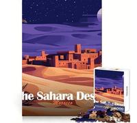 Sahara Desert Morocco Night Landscape 1000 Teenager Pieces Jigsaw Puzzle Reasoning Skill Light Enjoyment Sharp Cut Great Gift size 38x26cm