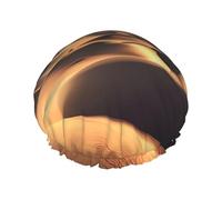 Sahara Desert Shower Cap Reusable Elastic Bath Caps Waterproof Bath Hair Hat for Women Men Spa Salon Large Shower Bonnet Double Layer Bathing Hair Cap for Long Hair, Braids