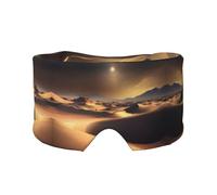 Sahara Desert Unisex Side Sleeping Headband, Sleeping Eye Mask and Ear Muffs, (26.8 * 4.3 inches), Indoor and Outdoor Travel Yoga Adjustable Comfort Eye and Ear Muffs,