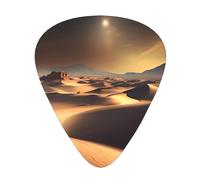 Sahara DesertGuitar Picks, 12-Piece Pattern Set, Three Different Thicknesses for Acoustic Electric Guitar and Other Instruments