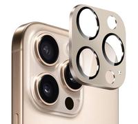 SAHARA - Ultra-Strong Camera Lens Protector for iPhone 16 Pro/16 Pro Max (2-Pack), Desert Titanium, (ZD00164)
