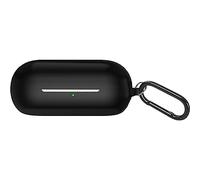 SaharaCase Anti-Slip Silicone Case for Sony WF-C700N Headphones [Rugged] Full Body Protection Antislip Grip Slim with Carabiner Clip - Black