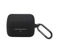 SaharaCase Venture Series Silicone Case for Sony INZONE Buds True Wireless Headphones - Ergonomic Closed Design, Triple Silicone Material Composition, Carabiner Clip - Black