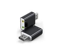 SaharaGaming USB to 3.5mm Jack Audio Adapter TRS