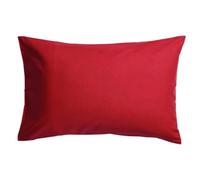 SAHARBEDDINGS Travel Pillowcase 12x16 500 Thread Count Pack of 2 Toddler Baby Pillowcases Cover with Zipper 100% Egyptian Cotton (Red, Toddler Travel 12x16 Zipper Closer)