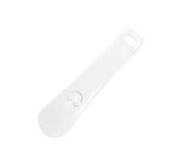 Saharuse 1pc 15cmShoe Horns Plastic Shoe Horn Spoon Shape Smiling Face Shoehorn Lifter(White)