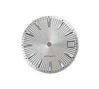 Saharuse 1pc 28.5mm Cocktail BGW9 Luminous for NH35/NH36 Movement Watch Accessories SKX007(Silver No Logo,Blue lume)