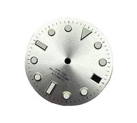 Saharuse 1pc 28.5mm Dial Watch Silver Gold Black Blue Grey Date Window Luminous Fit for NH35 /NH36/4R/7S Automatic Movement(Black Gold)