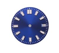 Saharuse 1pc 28.5mm Sterile Watch Dial Green Luminous Fit for NH35 NH35A NH36A Movement Automatic Parts(B)