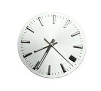 Saharuse 1pc 28.5mm Watche Hands Green Luminous Watch Dial Stripes Sunburst Simple Face for NH35/36/4R/7S Movemen(Silver)