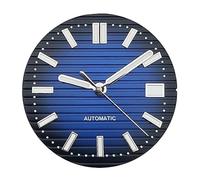 Saharuse 1pc 29.7mm Mechanical Watch Dial Fit for NH35 NH36 Movement C3 Green Luminous Parts Accessories Blue White Black Brown Faces(2)