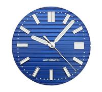 Saharuse 1pc 29.7mm Mechanical Watch Dial Fit for NH35 NH36 Movement C3 Green Luminous Parts Accessories Blue White Black Brown Faces(5)
