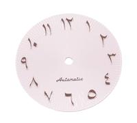 Saharuse 1pc 29mm Blue/White/Black/Green/Light Blue Watch Dial FIT for NH35 NH36 Movement Sterile Accessories(Black)