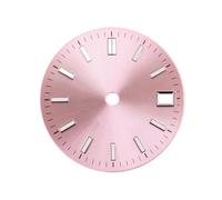 Saharuse 1pc 29MM Green Luminous Date Window Sterile Watch Dial Fit for NH35 NH36 Movement Parts(Red)