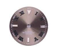Saharuse 1pc 29MM Green Luminous Roman Scale Watch Dial Fit for NH35 NH36 Movement Parts(C)