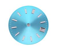 Saharuse 1pc 29mm Sterile Dial Green Luminous Watch Pink/Blue/Gold/Red/Black FIT for NH35 NH36 Movement Accessories(Black)