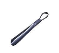 Saharuse 1pc 30cm Easy To Use Plastic Handle Shoes Horn Artifact Pull Pumping Women Men Shoe Spoon(Black)