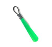 Saharuse 1pc 30cm Easy To Use Plastic Handle Shoes Horn Artifact Pull Pumping Women Men Shoe Spoon(Green)