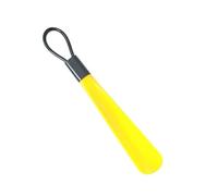 Saharuse 1pc 30cm Easy To Use Plastic Handle Shoes Horn Artifact Pull Pumping Women Men Shoe Spoon(Yellow)