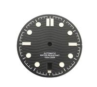 Saharuse 1pc 31mm Watch Dial Sterile White/Black/Blue/Green Face Fit for NH35 Date At 6 O'clock Movement Accessories(01)