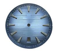 Saharuse 1pc 33.5mm Sterile Dial Fit for NH36 NH35 Movement Mechanical Black Blue White(03)