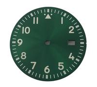 Saharuse 1pc 34mm Sterile Black Blue Green White Dial Luminous Fit for NH35/NH36 Movement Automatic Mechanical Watch Parts(04)