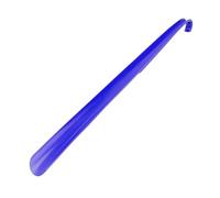 Saharuse 1PC 58.5cm Easy To Use Plastic Long Handle Shoes Horn Artifact Pull Pumping Women Men Shoe Spoon(Blue)