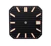 Saharuse 1pc Dial 27.5mm Men's Watch Accessories Replace Green Luminous Face Suitable for NH35 Movement Square(Dial-4)