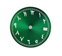 Saharuse 1pc Green Luminous 29mm Watch Dial Fit for NH35 NH36 Movement Faces Parts(Gray)