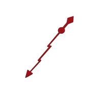 Saharuse 1pc Lightning 13MM Silver Gold Black Red Green Hands Second Watches Needles Fit NH34 NH35 NH36 NH38 Movement No Luminous(NO.11 Black)