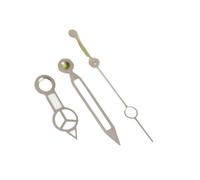 Saharuse 1pc NH35 Polished Watch Pointer 8 * 12 * 12.5mm Hands Rose Gold Silver Diver Aiguille C3 Blue Green Luminous(Green Silver)