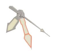 Saharuse 1pc Polished Triangle Hands NH35 NH36 14 * 14 * 9mm Silver Red Watch Needles Blue+Green Luminous Accessories Pointer