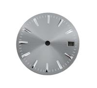 Saharuse 1pc Watch Accessories Dial Stripes Sunburst Simple Face for NH35/364R/7S Movement(Frosted White)