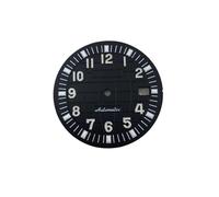 Saharuse 1pc Watch Dial Accessories Green Luminous Diameter 32mm Grenade for NH35 Movement(Black)
